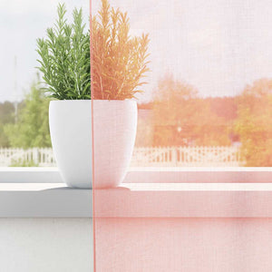 Tende in Voile con Tasche per Aste 2 pz Rosa 4102200