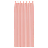 Tende in Voile con Tasche per Aste 2 pz Rosa 4102200