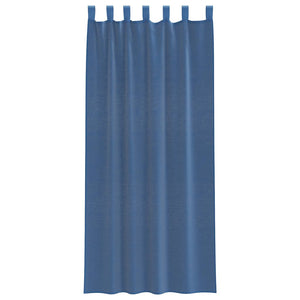Tende in Voile con Tasche per Aste 2 pz Blu Reale 4102214
