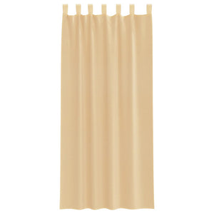 Tende in Voile con Tasche per Aste 2 pz Sabbia 4102219