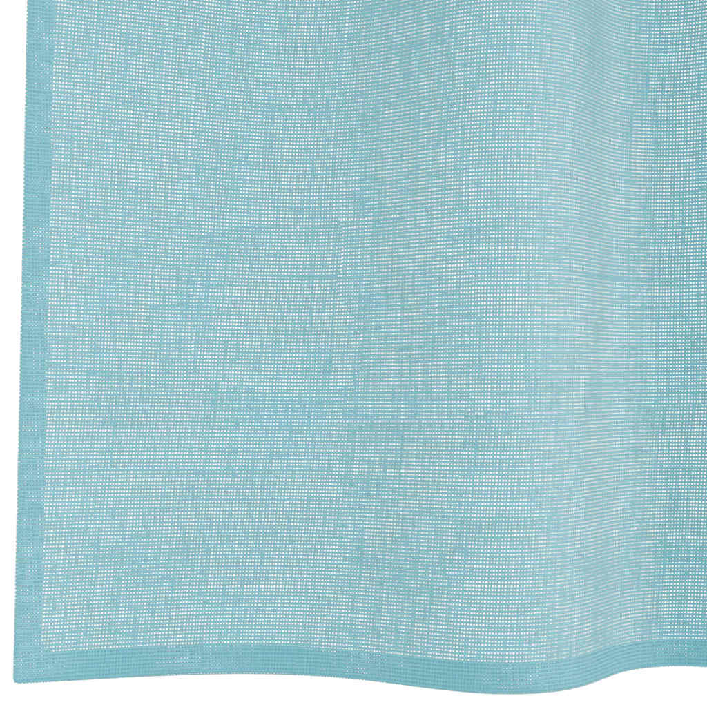 Tende in Voile con Tasche per Aste 2 pz Turchese 4102240