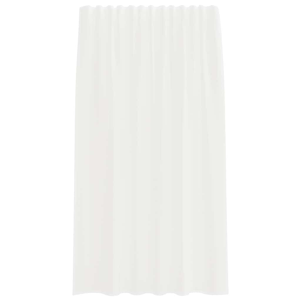 Tende in Voile con Tasche per Aste 2 pz Bianco 4102242