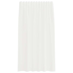 Tende in Voile con Tasche per Aste 2 pz Bianco 4102242