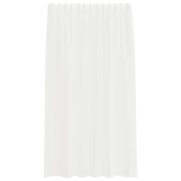 Tende in Voile con Tasche per Aste 2 pz Bianco 4102242