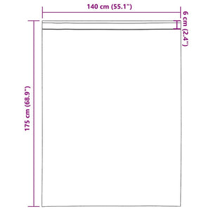 Tende in Voile con Tasche per Aste 2 pz Bianco 4102242
