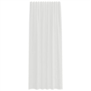 Tende in Voile con Tasche per Aste 2 pz Bianco 4102244