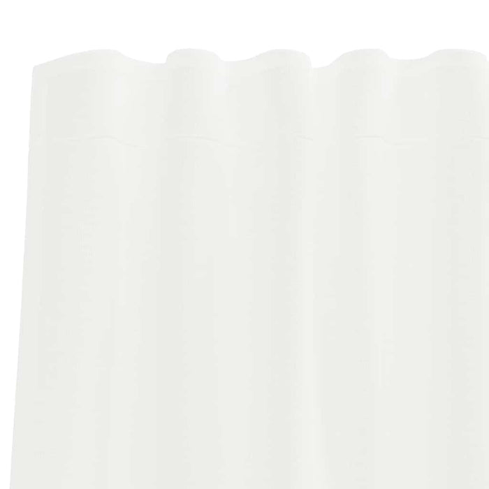 Tende in Voile con Tasche per Aste 2 pz Bianco 4102244