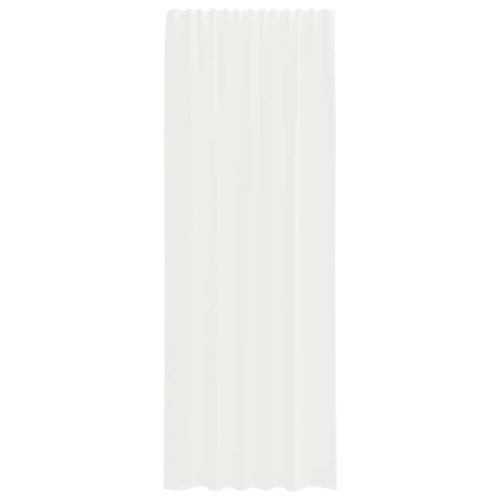 Tende in Voile con Tasche per Aste 2 pz Bianco 4102245