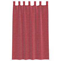Tende in Voile con Tasche per Aste 2 pz Rosso Vino 4102247