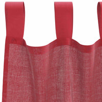 Tende in Voile con Tasche per Aste 2 pz Rosso Vino 4102249