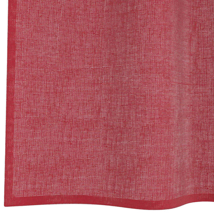 Tende in Voile con Tasche per Aste 2 pz Rosso Vino 4102249