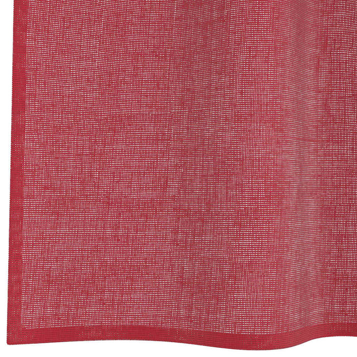 Tende in Voile con Tasche per Aste 2 pz Rosso Vino 4102250