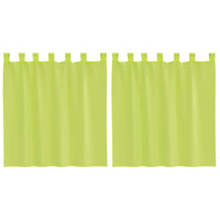 Tende in Voile con Linguetta 2 pz Verde Mela 4102251