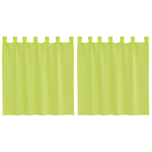 Tende in Voile con Linguetta 2 pz Verde Mela 4102251