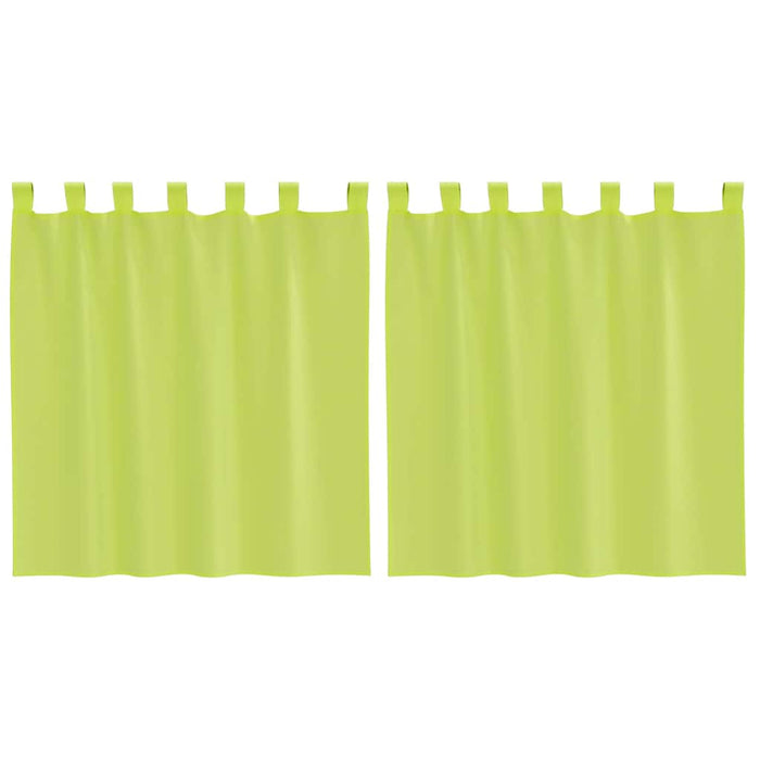 Tende in Voile con Linguetta 2 pz Verde Mela 4102251