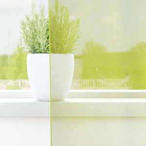 Tende in Voile con Linguetta 2 pz Verde Mela 4102251