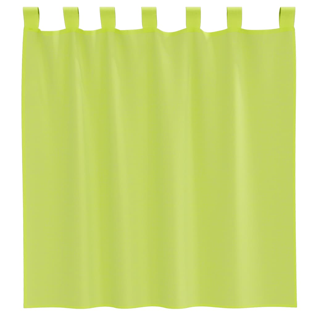 Tende in Voile con Linguetta 2 pz Verde Mela 4102251