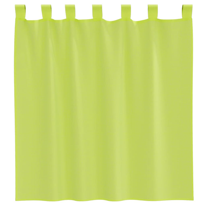 Tende in Voile con Linguetta 2 pz Verde Mela 4102251