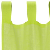 Tende in Voile con Linguetta 2 pz Verde Mela 4102251