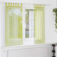 Tende in Voile con Linguetta 2 pz Verde Mela 4102251