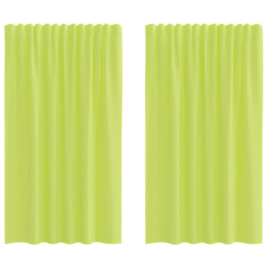Tende in Voile con Linguetta 2 pz Verde Mela 4102252