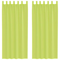 Tende in Voile con Linguetta 2 pz Verde Mela 4102254