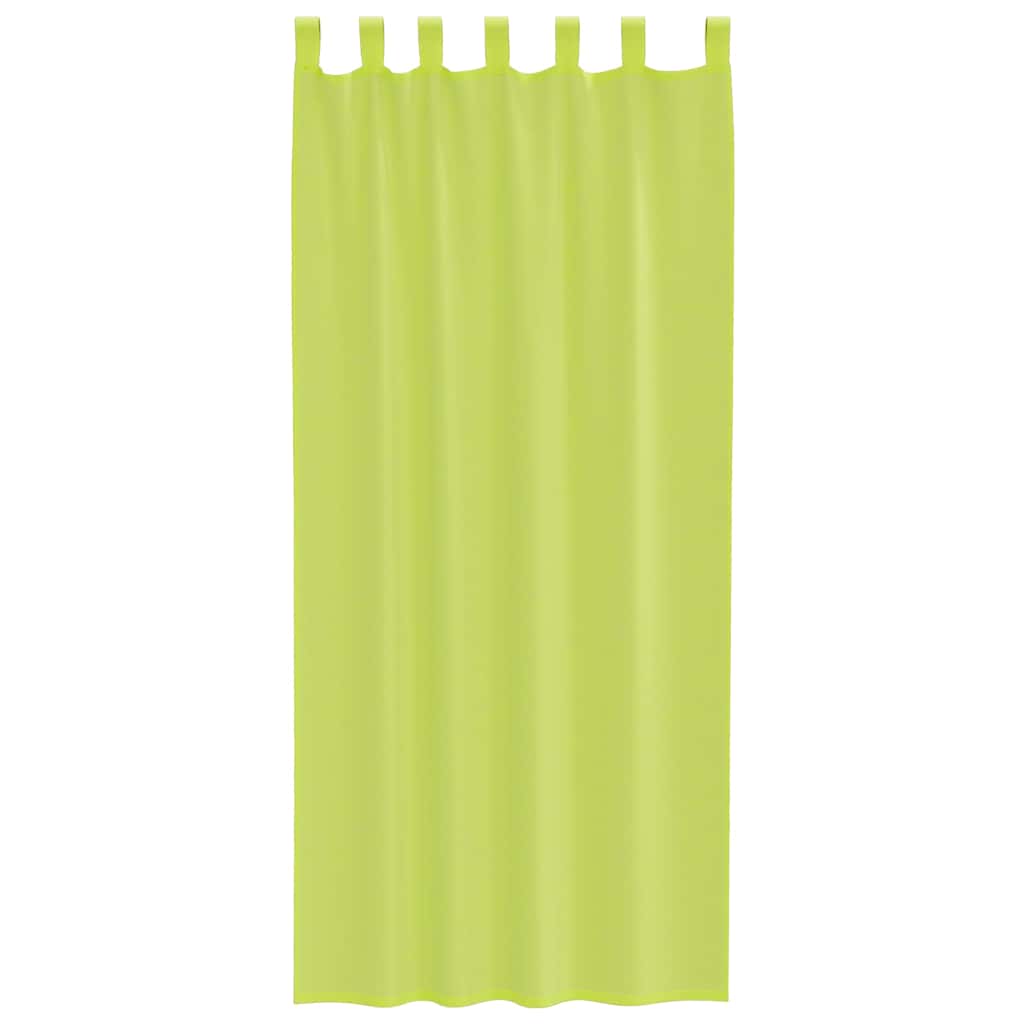 Tende in Voile con Linguetta 2 pz Verde Mela 4102254