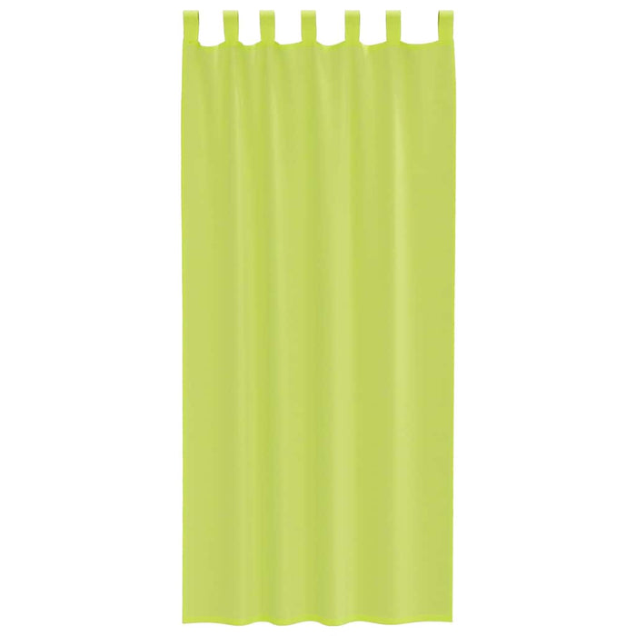 Tende in Voile con Linguetta 2 pz Verde Mela 4102254