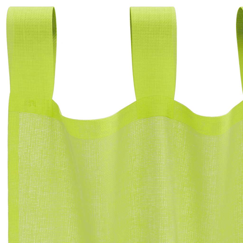 Tende in Voile con Linguetta 2 pz Verde Mela 4102254
