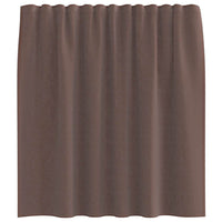 Tende in Voile con Linguetta 2 pz Marrone 4102261