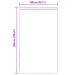 Tende in Voile con Linguetta 2 pz Marrone 4102265