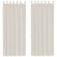 Tende in Voile con Linguetta 2 pz Crema 4102270
