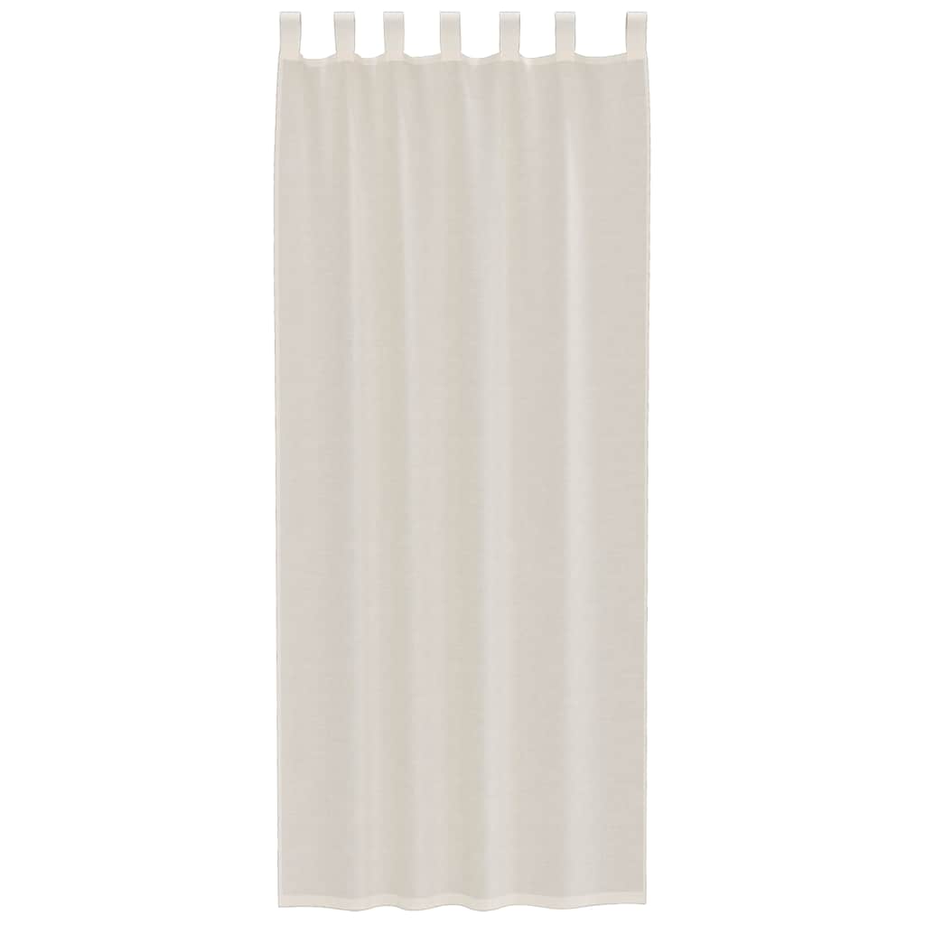 Tende in Voile con Linguetta 2 pz Crema 4102270