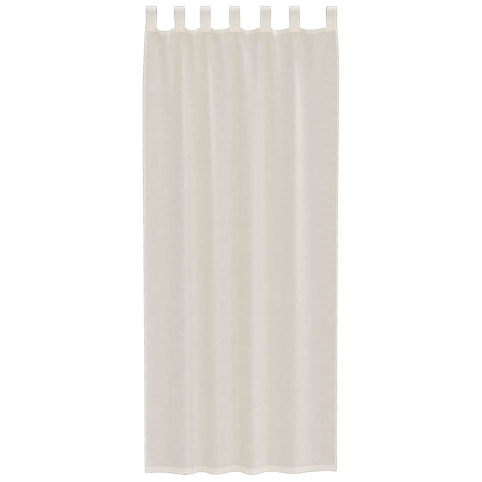 Tende in Voile con Linguetta 2 pz Crema 4102270