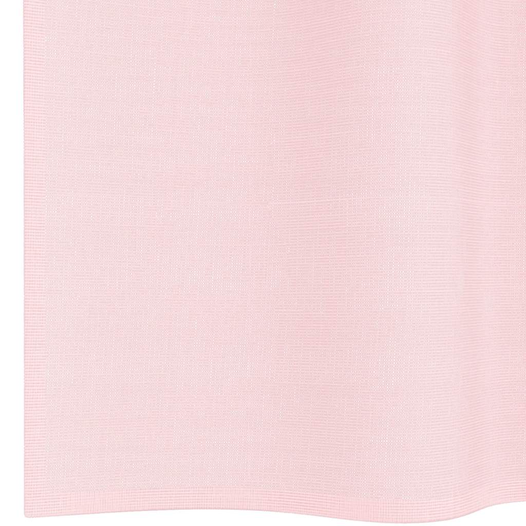 Tende in Voile con Passanti 2 pz Rosa Chiaro 140x140 cm