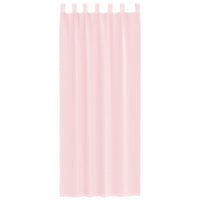 Tende in Voile con Passanti 2 pz Rosa Chiaro 140x260 cm 4102280