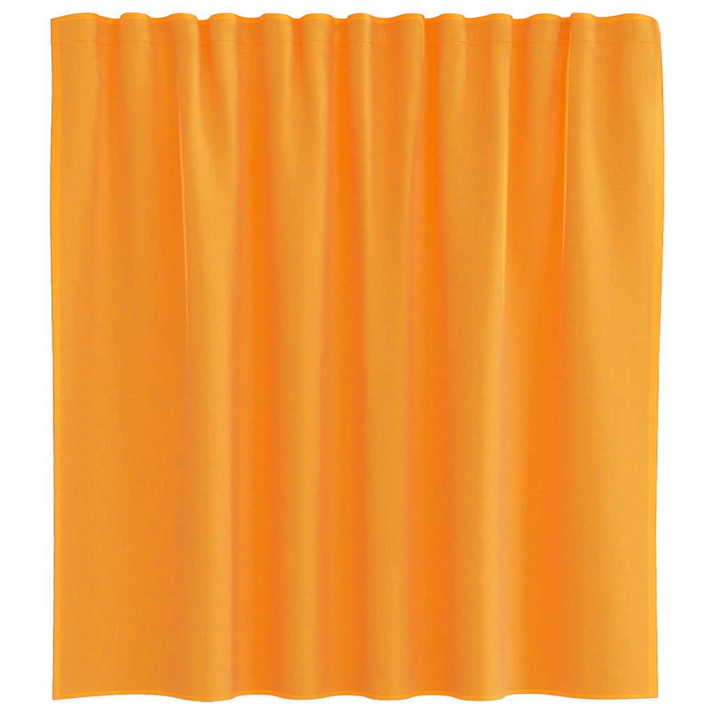 Tende in Voile con Passanti 2 pz Arancio 140x140 cm