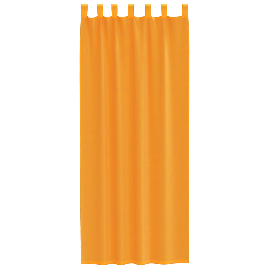 Tende in Voile con Passanti 2 pz Arancio 140x260 cm 4102285