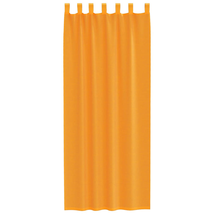 Tende in Voile con Passanti 2 pz Arancio 140x260 cm 4102285