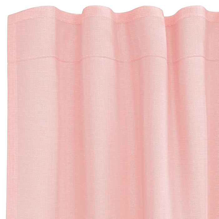 Tende in Voile con Passanti 2 pz Rosa 140x140 cm 4102286