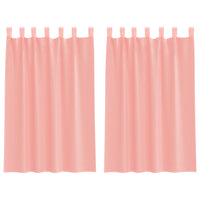 Tende in Voile con Passanti 2 pz Rosa 140x175 cm 4102287