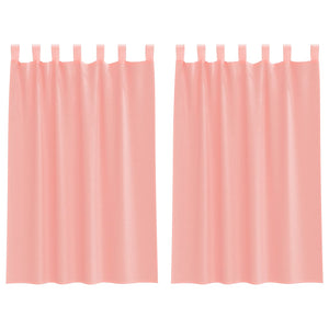 Tende in Voile con Passanti 2 pz Rosa 140x175 cm 4102287