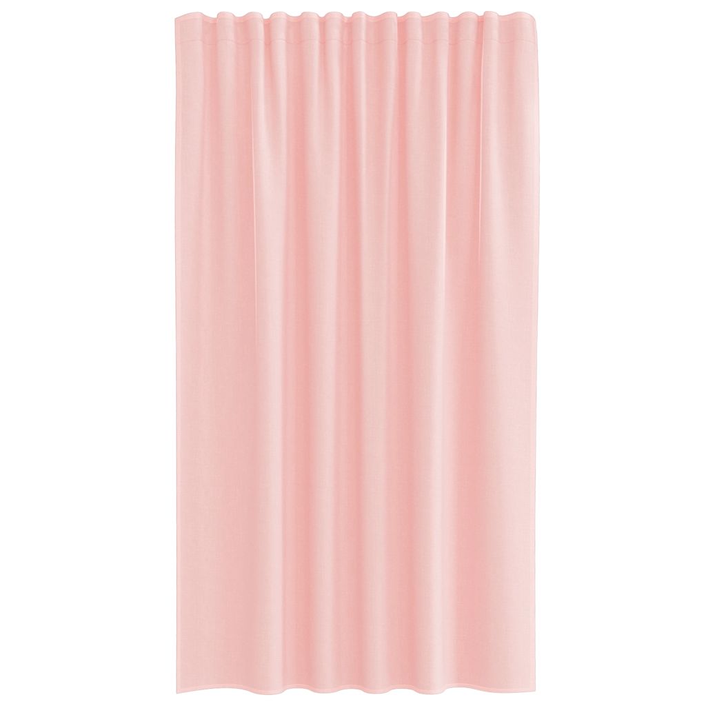 Tende in Voile con Passanti 2 pz Rosa 140x175 cm 4102287