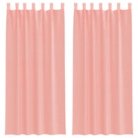 Tende in Voile con Passanti 2 pz Rosa 140x245 cm 4102289