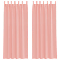 Tende in Voile con Passanti 2 pz Rosa 140x260 cm 4102290