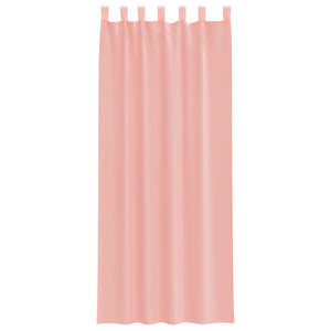 Tende in Voile con Passanti 2 pz Rosa 140x260 cm 4102290