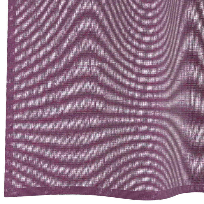 Tende in Voile con Passanti 2 pz Viola 140x140 cm 4102291