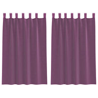 Tende in Voile con Passanti 2 pz Viola 140x175 cm 4102292