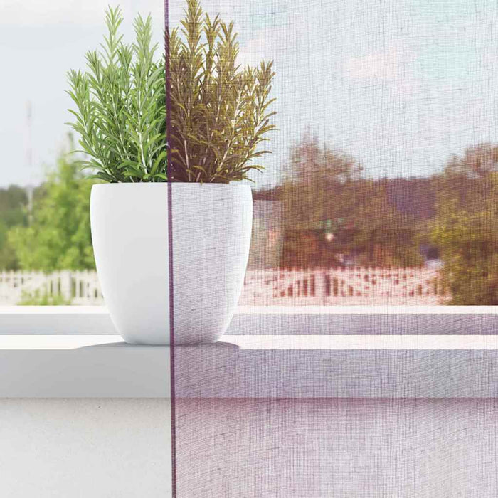 Tende in Voile con Passanti 2 pz Viola 140x175 cm 4102292