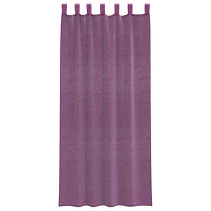 Tende in Voile con Passanti 2 pz Viola 140x245 cm 4102294